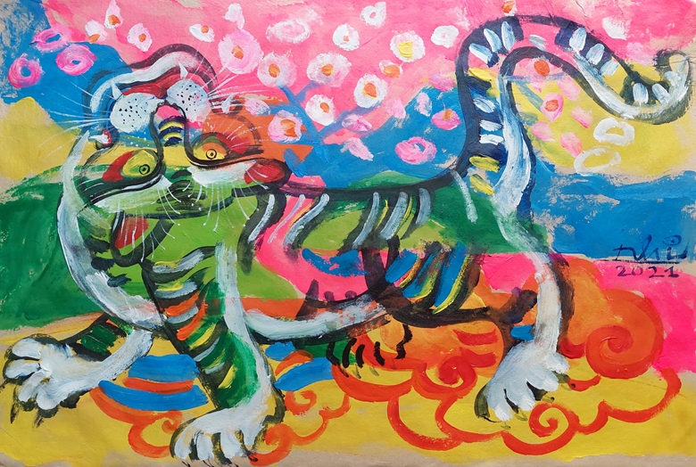 Le Tigre dans les beaux arts vietnamiens